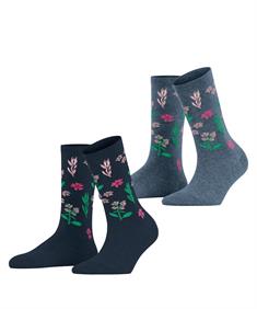 Esprit Winter Flower 2-Pack Damen Socken