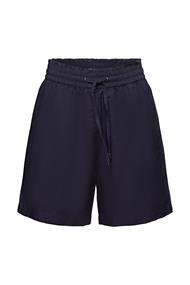 Pull-on-Shorts aus Leinen-Baumwoll-Mix