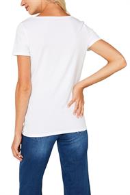 Rundhals-T-Shirt aus Bio-Baumwolle/Stretch