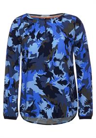 Zipper Bluse mit Camouflage